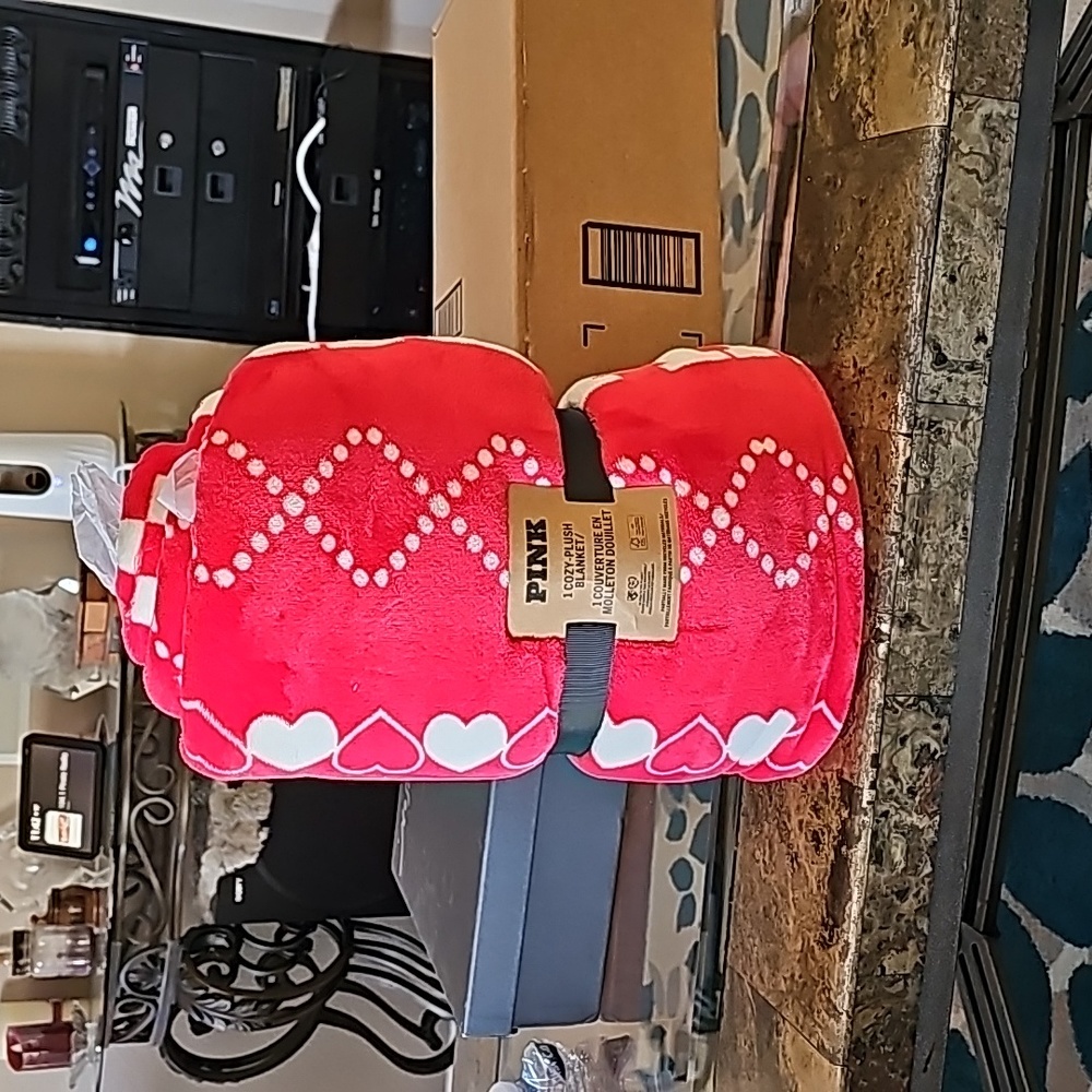 Red Victoria's Secret Blanket